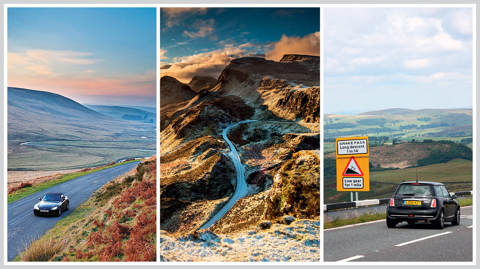 The 50 greatest UK drives: Snake Pass in the Peak District, Trotternish circuit on the Isle of Skye, and Aberystwyth mountain road 